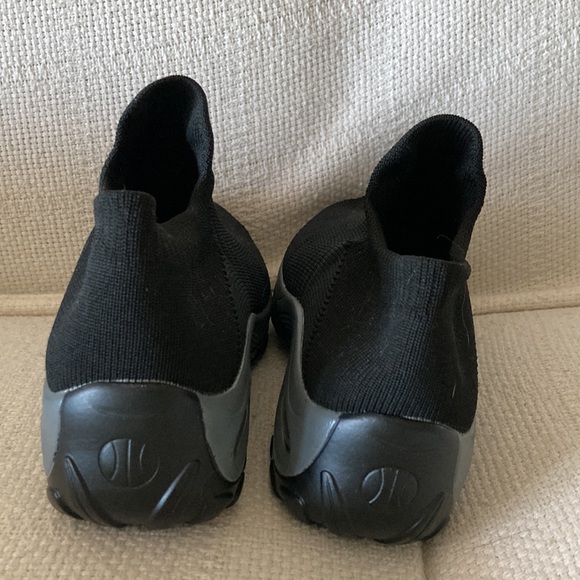 Womens Stretch ribbed block heal slip ins - Picture 2 of 7